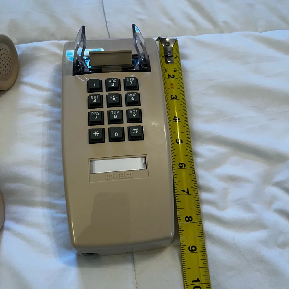 New Box Vintage Retro 1970’s Cortitelcoi push button wall mount telephone cream
